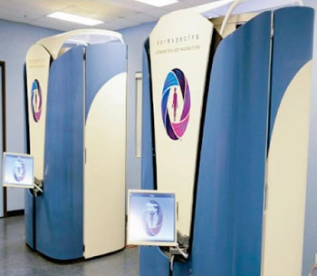 Image: The DermSpectra total body digital skin imaging system (Photo courtesy of DermSpectra).