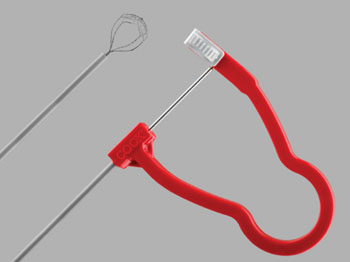 Image: The Perc NCompass nitinol stone extractor (Photo courtesy of Cook Medical).
