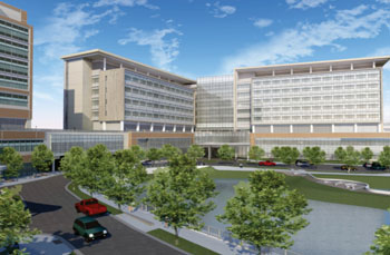 Image: Artist rendering of The UF Health & Vascular Hospital and Neuromedicine Hospital (Photo courtesy of the University of Florida).