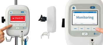 Image: The ivWatch 400 continuous IV monitoring device (Photo courtesy of ivWatch).