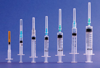 Image: Examples of the K1 auto-disable smart syringe (Photo courtesy of Star Syringe).