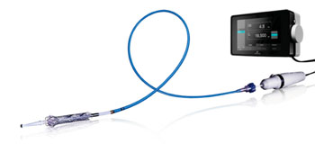 Image: The HeartMate Percutaneous Heart Pump (PHP) device (Photo courtesy of Thoratec).