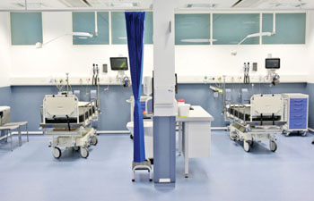 Image: Inside the new Royal Victoria Hospital A&E ward (Photo courtesy of the Belfast Media Group).