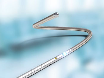 Image: The OptoWire II FFR optical guidewire (Photo courtesy of Opsens Medical).