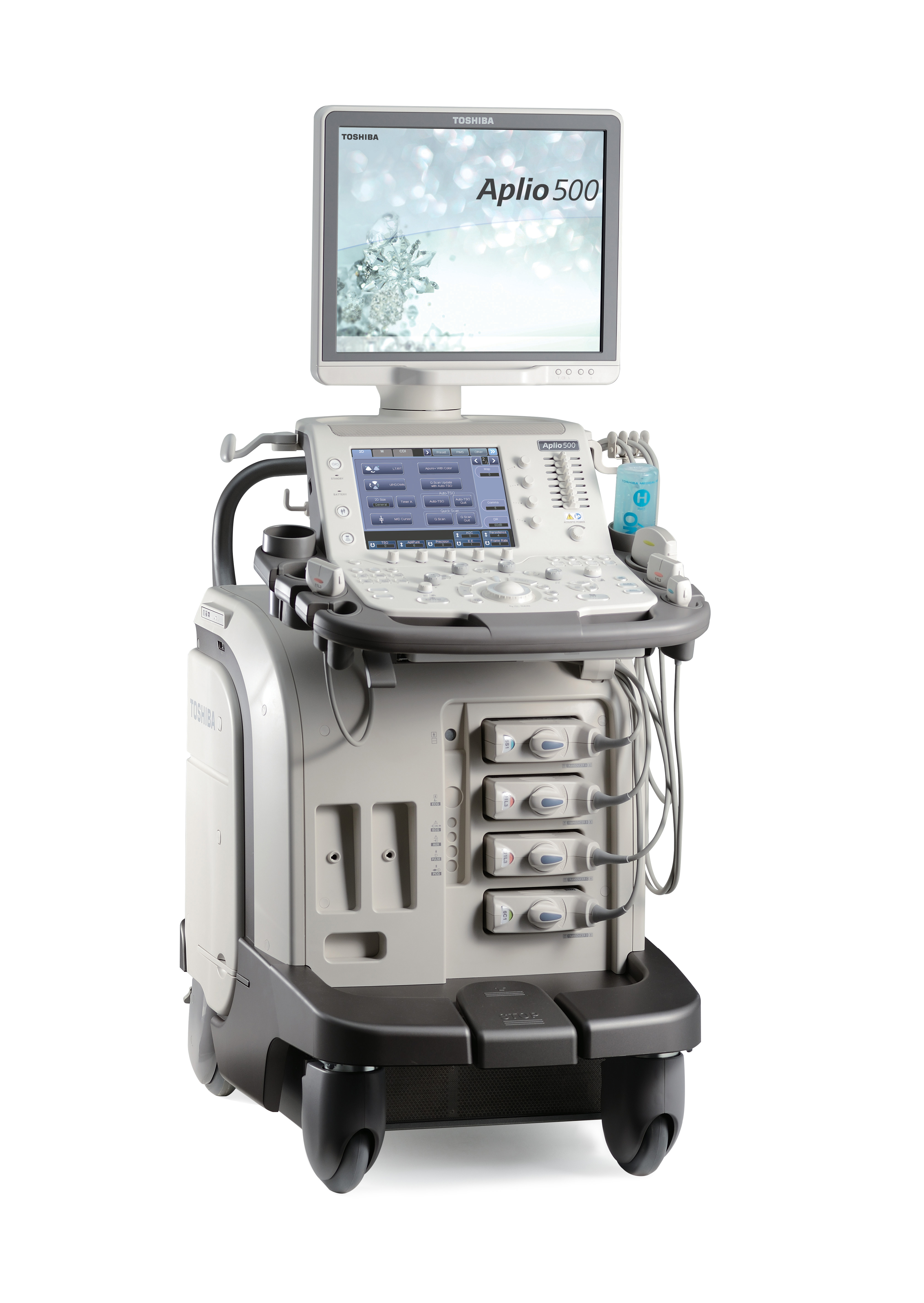 Image: The Aplio 500 Platinum ultrasound system (Photo courtesy of Toshiba Medical Systems). Image: The Aplio 500 Platinum ultrasound system (Photo courtesy of Toshiba Medical Systems).