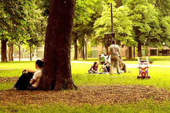 Image: Spending time in the park in Toronto (Photo courtesy of The Torontoist.com).