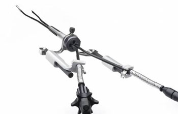 Image: The symphonX surgical system for single port laparoscopy (Photo courtesy of Fortimedix Surgical).