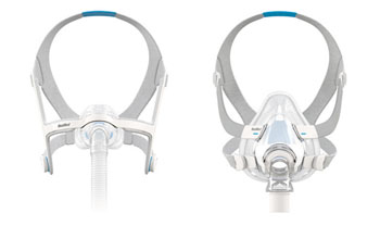 Image: The AirFit N20 and AirFit F20 facemasks (Photo courtesy of ResMed).