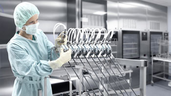 Image: A new study suggests sanitizing robotic surgical instruments is virtually impossible (Photo courtesy of Miele).
