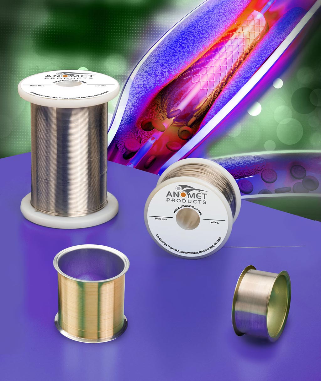 Image: New research suggests radiopaque clad wires enhance implanted devices visability (Photo courtesy of Anomet). Image: New research suggests radiopaque clad wires enhance implanted devices visability (Photo courtesy of Anomet).
