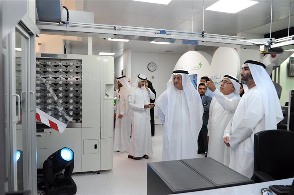 Image: The DHA inaugurates a smart pharmacy robot for dispensing medicines in Dubai Hospital (Photo courtesy of the DHA).