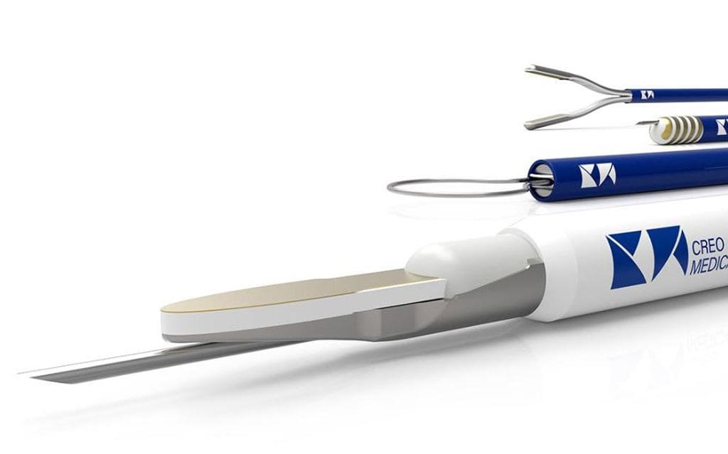 Image: The Speedboat RS2 combined RF/microwave dissection device (Photo courtesy of Creo Medical).