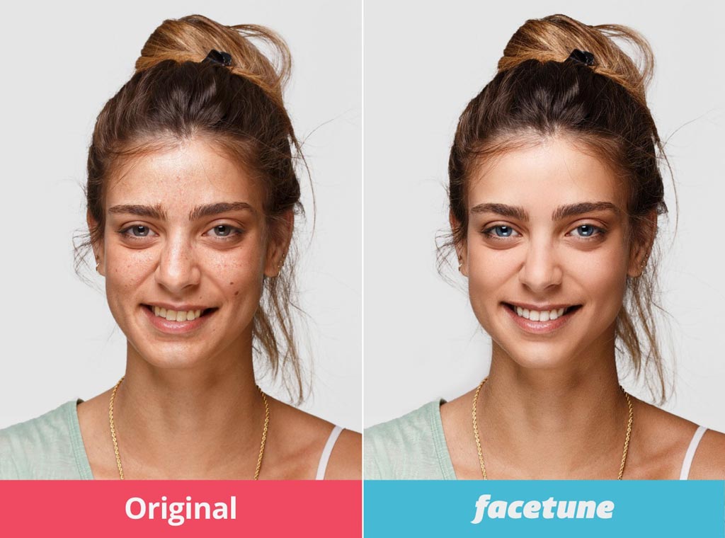 Image: A new viewpoint claims heavily edited selfies are raising the demand for corrective surgery (Photo courtesy of Facetune).