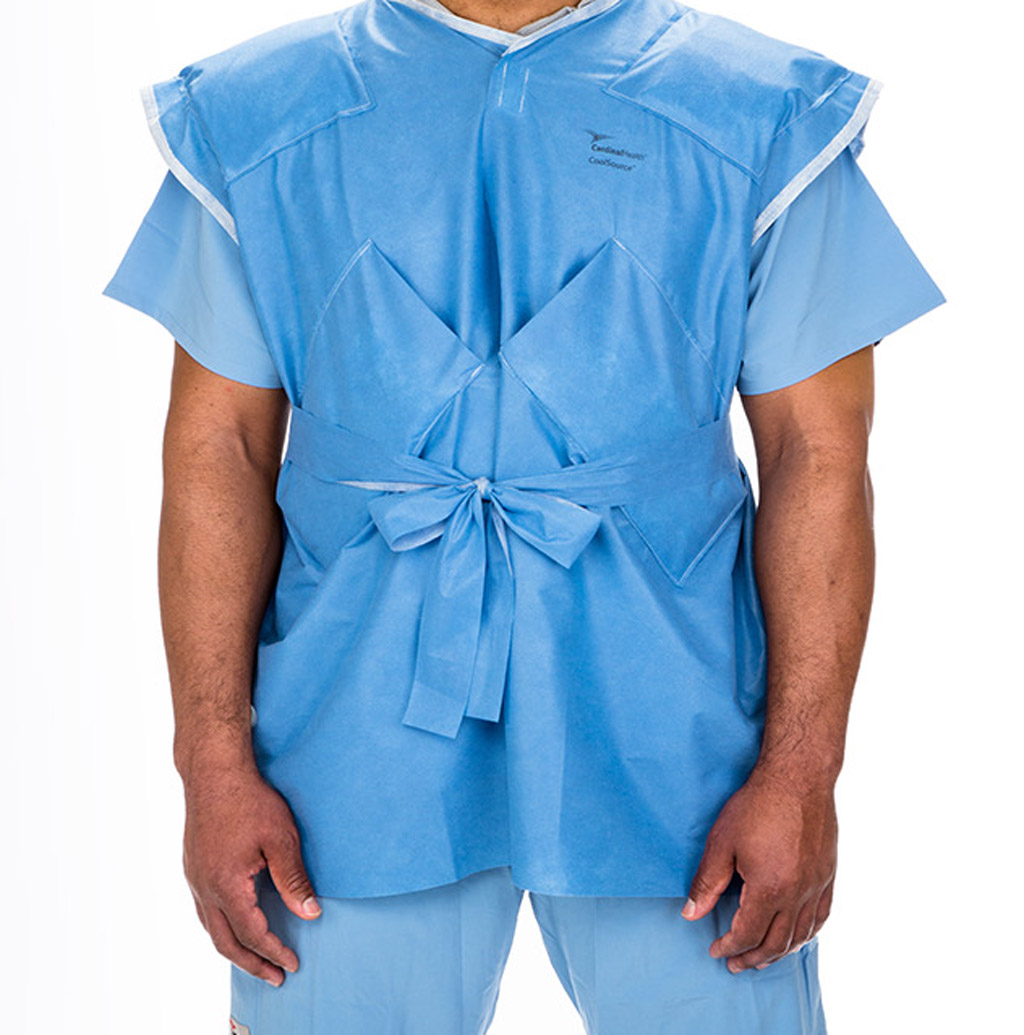 Image: The CoolSource cooling vests are intended to lower heat-related stress (Photo courtesy of Cardinal Health).