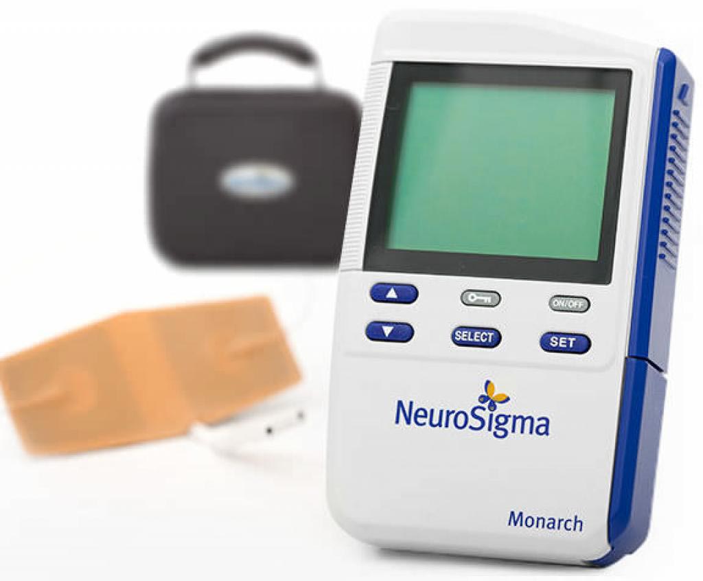 Image: Providing electrical stimulation to the forehead can reduce ADHD symptoms (Photo courtesy of NeuroSigma).