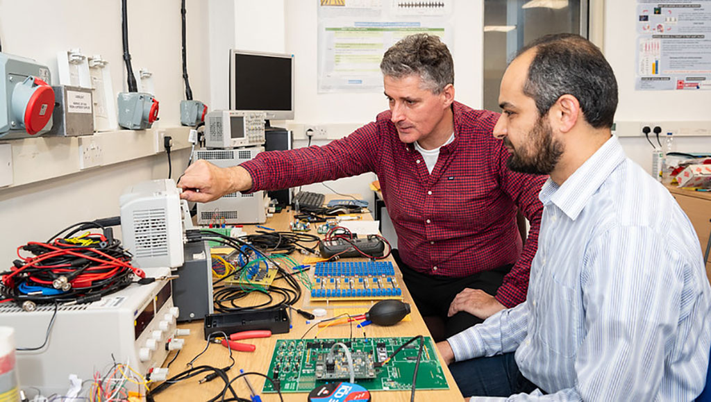 Image: Professor Alain Nogaret (L) who designed the pacemaker that resynchronizes respiration and cardiac rhythms (Photo courtesy of the University of Bath)
