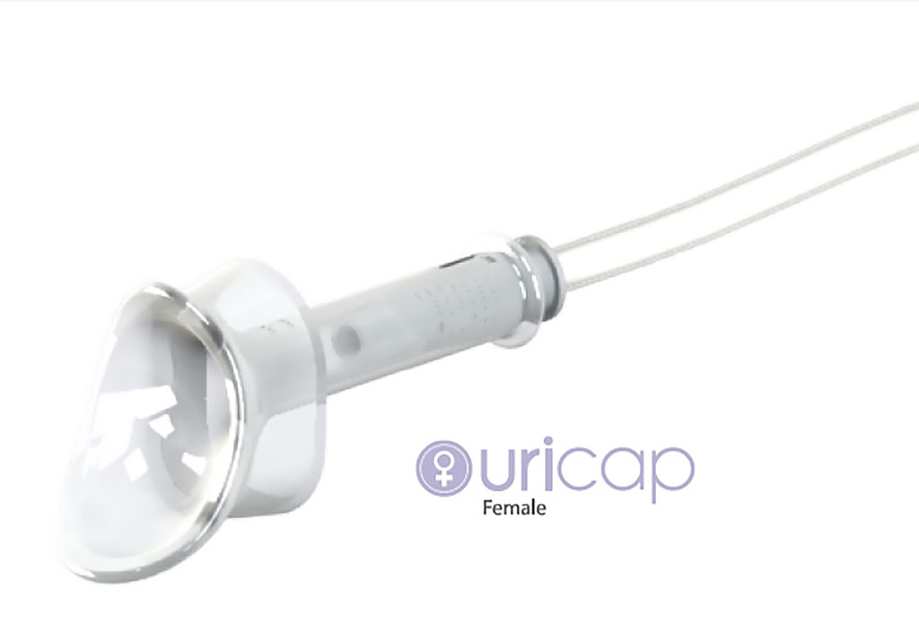 Image: The UriCap external urine collection device (Photo courtesy of Tilla Care)