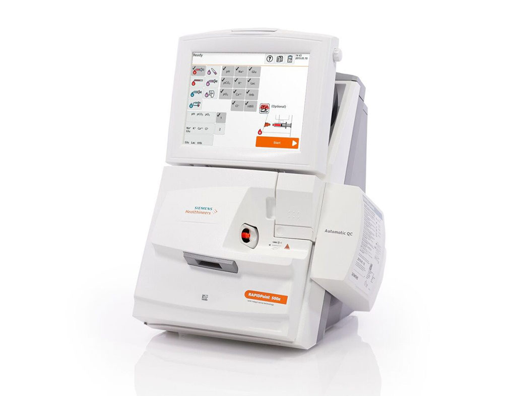 Image: The RAPIDPoint 500e Blood Gas Analyzer (Photo courtesy of Siemens Healthineers)