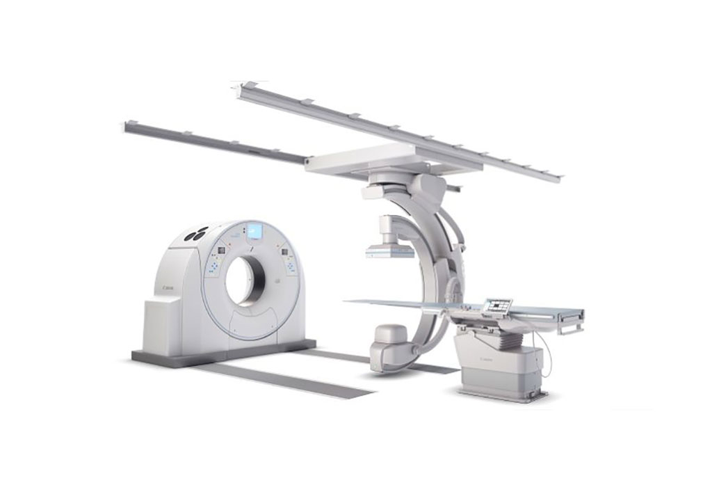 Image: The Alphenix Sky + system interventional X-ray platform (Photo courtesy of Canon Medical)