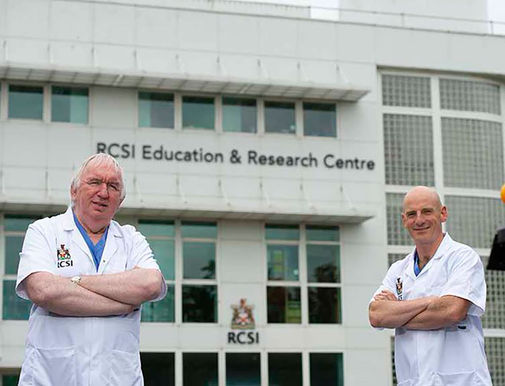 Image: Professor Gerry McElvaney (left), the study’s senior author and a consultant in Beaumont Hospital, and Professor Ger Curley (right). (Photo courtesy of RCSI Education and Research Centre in Beaumont Hospital)