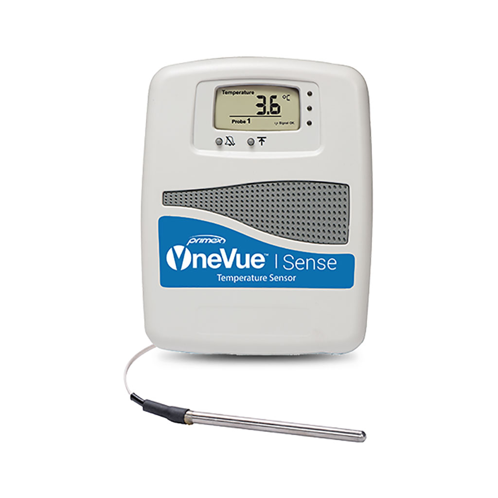 Image: The OneVue Sense monitors vaccine storage temperatures (Photo courtesy of Primex)