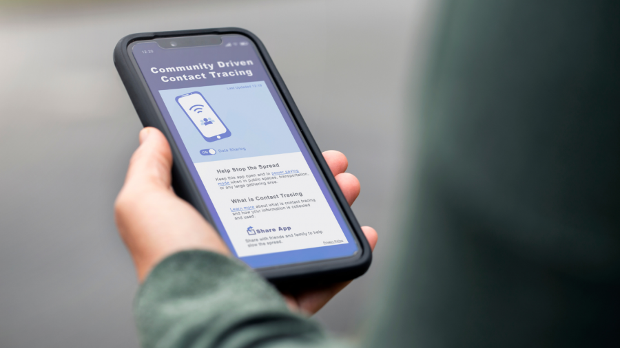 Image: Contact tracing app (Photo courtesy of Canva)