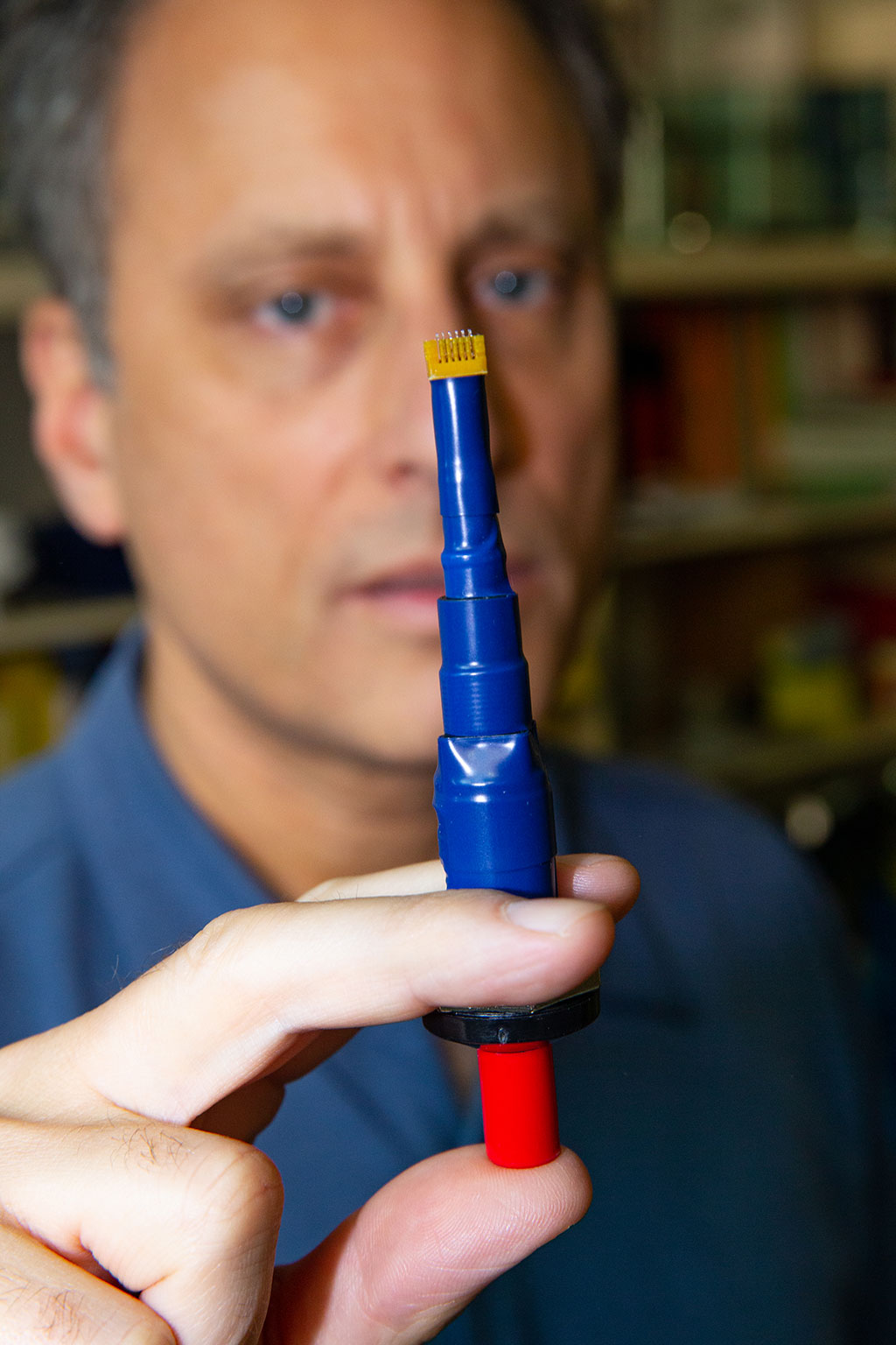 Image: The ultra-low-cost ePatch vaccination device (Photo courtesy of Candler Hobbs, Georgia Tech)