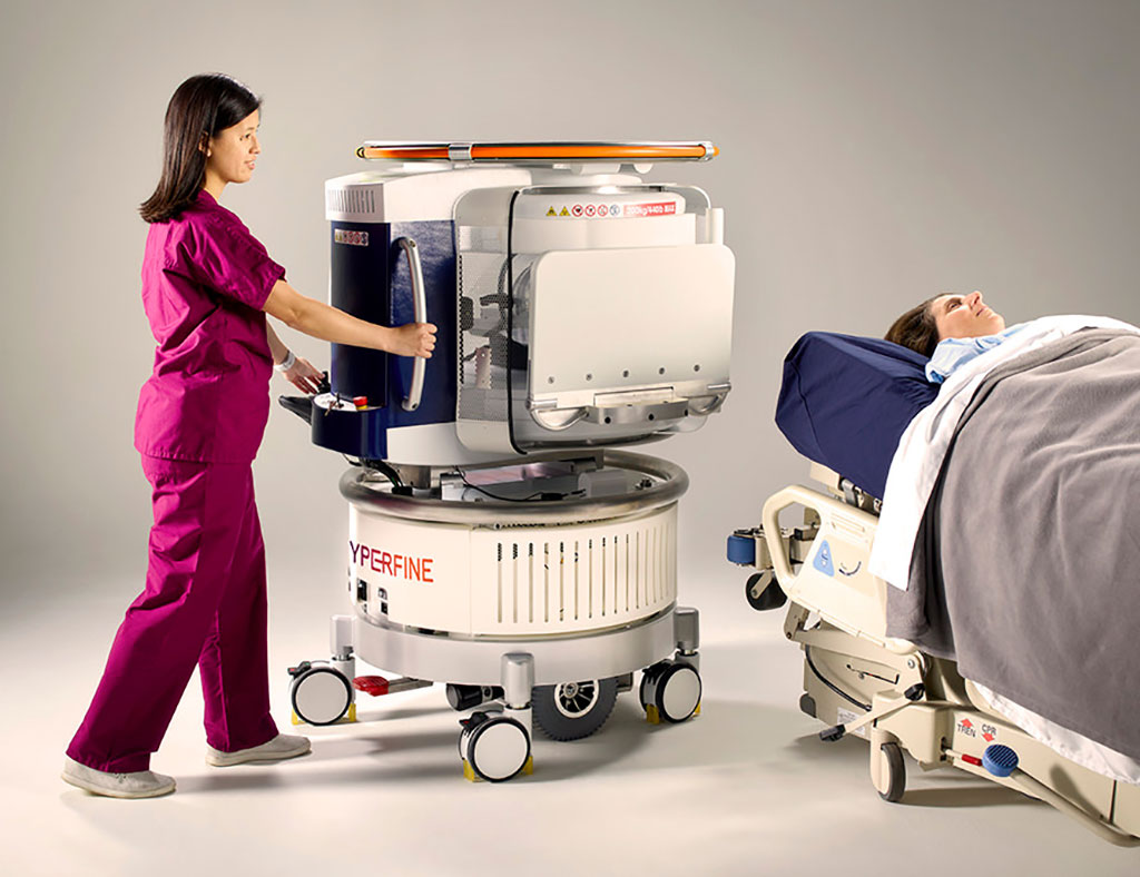 Image: Swoop portable MRI (Photo courtesy of Hyperfine, Inc.) Image: Swoop portable MRI (Photo courtesy of Hyperfine, Inc.)