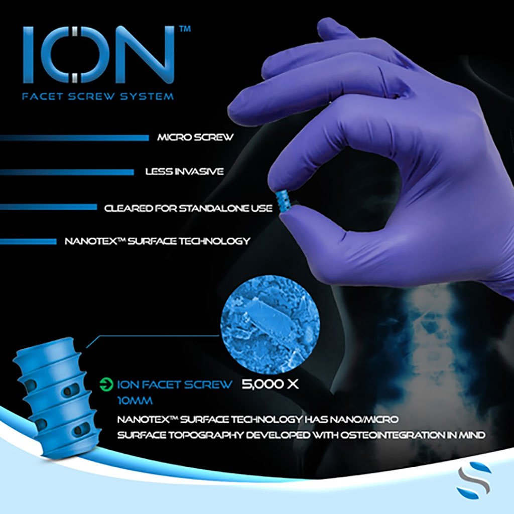 Image: Ion Facet Screw System (Photo courtesy of SurGenTec)