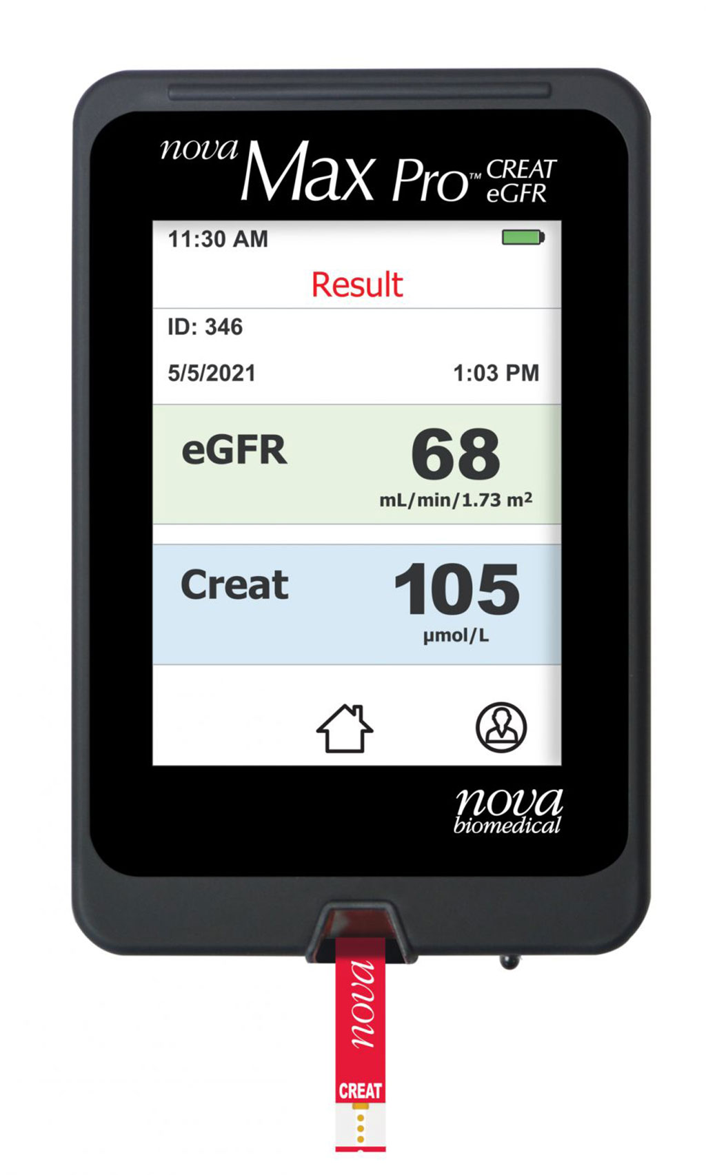 Image: Nova Max Pro Creatinine/eGFR Meter (Photo courtesy of Nova Biomedical)