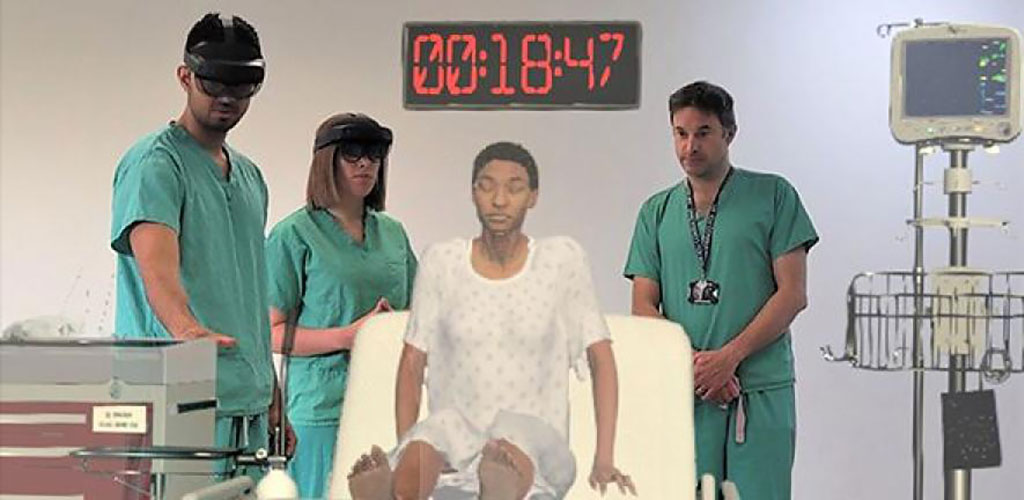 Image: ‘Hologram patients’ developed to help train doctors and nurses (Photo courtesy of University of Cambridge)
