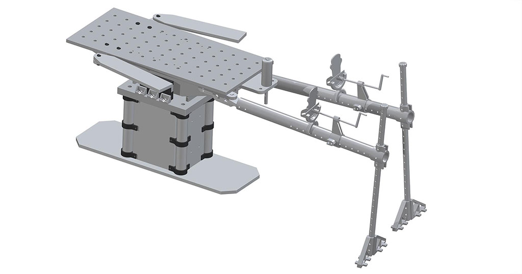 Image: The 3D-printed, functional surgical fracture table can be built a fraction of what it would normally cost (Photo courtesy of Western Engineering)