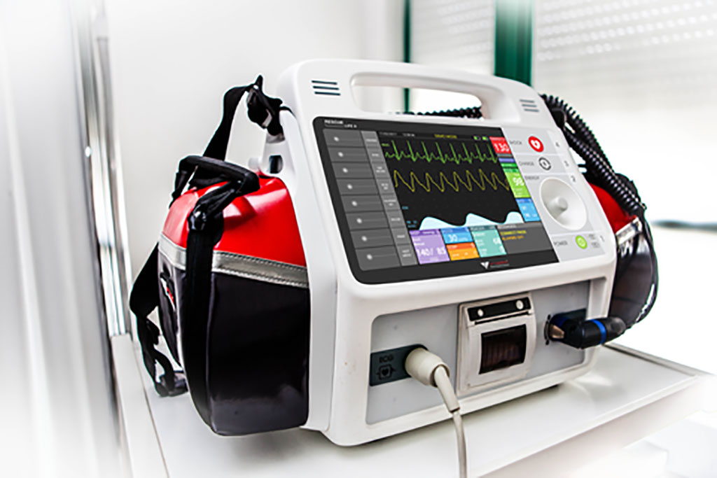 Image: The Rescue Life 9 monitor defibrillator with a 8.4\