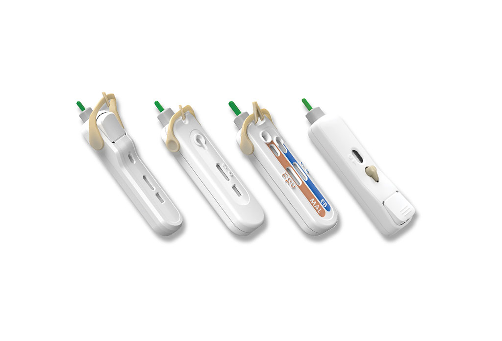 Image: The innovative user-centered rapid diagnostic tests are simpler to use than standard multi-component test kits (Photo courtesy of Atomo Diagnostics)