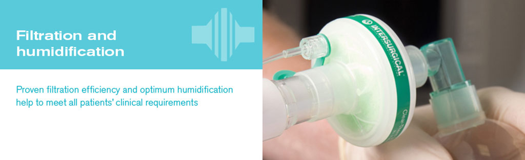 Image: Breathing filters provide an effective barrier that prevent cross contamination (Photo courtesy of Intersurgical)