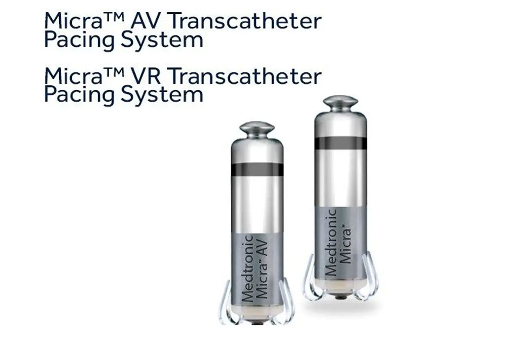 Image: The Micra AV and Micra VR transcatheter pacing systems (Photo courtesy of Medtronic)