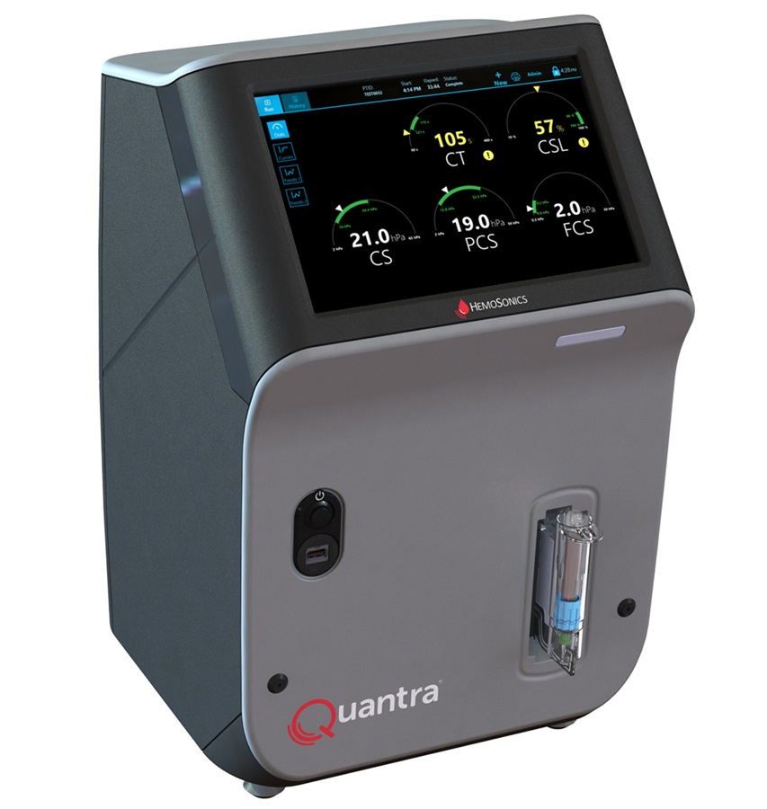 Image: The Quantra Hemostasis System has received US FDA special 510(k) clearance for use with its Quantra QStat Cartridge (Photo courtesy of HemoSonics)