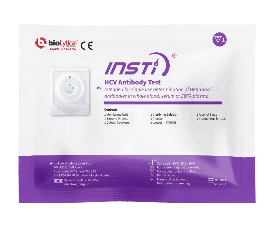 Image: The INSTI HCV Antibody Test is the world’s first one minute test (Photo courtesy of bioLytical Laboratories)