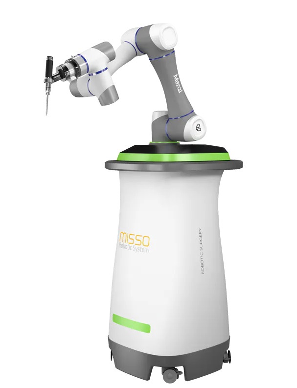 Image: The MISSO Robotic System (Photo courtesy of Meril)
