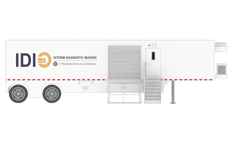 Image: The new 10\' x 48\' mobile MRI scanner (Photo courtesy of IDI) Image: The new 10\' x 48\' mobile MRI scanner (Photo courtesy of IDI)