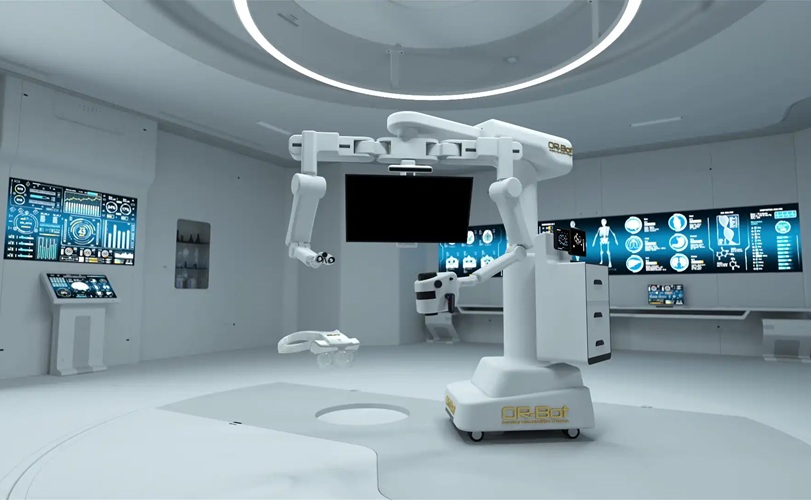 Image: The HemoLucence technology is set to debut in the Ocutrx OR-Bot 3D surgery microscope system (Photo courtesy of Ocutrx)