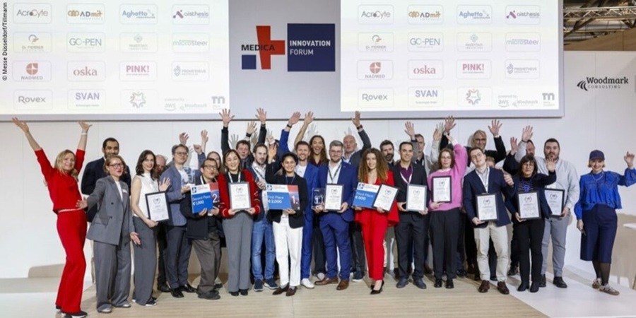 Image: The Top Medical Start-ups 2025 took the stage at the MEDICA INNOVATION FORUM to showcase their breakthrough healthcare solutions (Photo courtesy of Messe Düsseldorf GmbH)