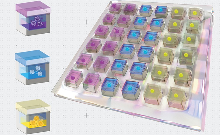 Image: The programmable drug-delivery patch is designed to carry several different drugs that can be released at different times (Photo courtesy of MIT)