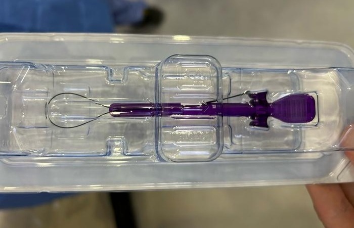 Image: A close look at the fully equipped CAP-LIFT cannula (Photo courtesy of Jacob Segil/University of Colorado Boulder)