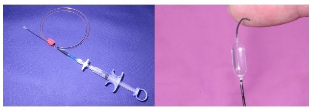 Image: A balloon catheter for the Balloon Dilatation for Bronchoscopy Delivery method (Photo courtesy of Kotaro Miyake/The University of Osaka)