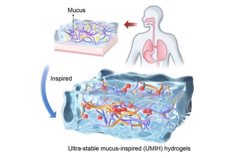 Image: The mucus-inspired hydrogel remains stable and highly adhesive under extreme stomach acidity (Photo courtesy of PolyU)