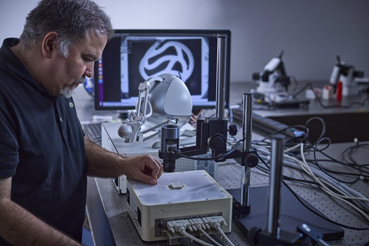 Image: Dr. Ali Hoshiar, who led the work to develop the TME system (photo courtesy of the University of Essex)