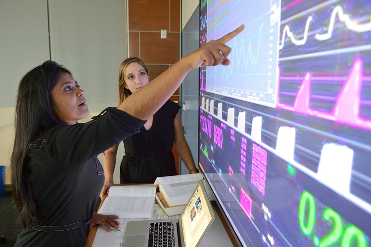 Image: Johns Hopkins computer scientist Suchi Saria began translating her lab’s research into a real-world system after losing her nephew to sepsis in 2017 (Photo courtesy of Will Kirk/Johns Hopkins University)