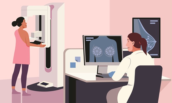 Image: An open-source AI model stratifies risk directly from screening mammograms, moving high-risk patients to targeted diagnostic imaging and, when indicated, same-day biopsy (image credit: Adobe Stock)