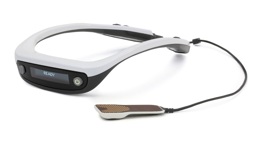Image: PoNS is a non-invasive prescription device that delivers tongue-based neurostimulation at home alongside physical rehabilitation (Photo courtesy of Bioness Medical)